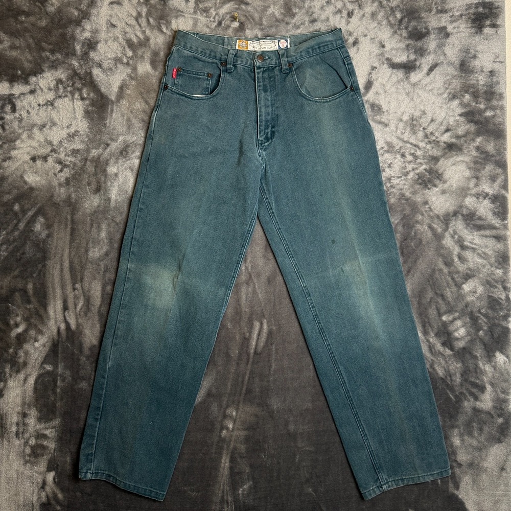 Vintage Bugle Boy Loose Fit New Denim Basics Pants Mens Size 32x32 Blue